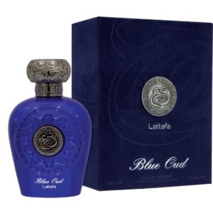 Lattafa Blue Oud Perfume Bottle – Original Unisex Luxury Fragrance