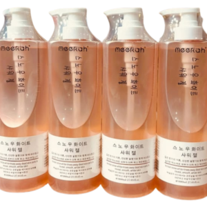 Bismid Meerah Korean Snow White Body Wash bottle displayed on a clean background highlighting brightening body cleanser for smooth glowing skin