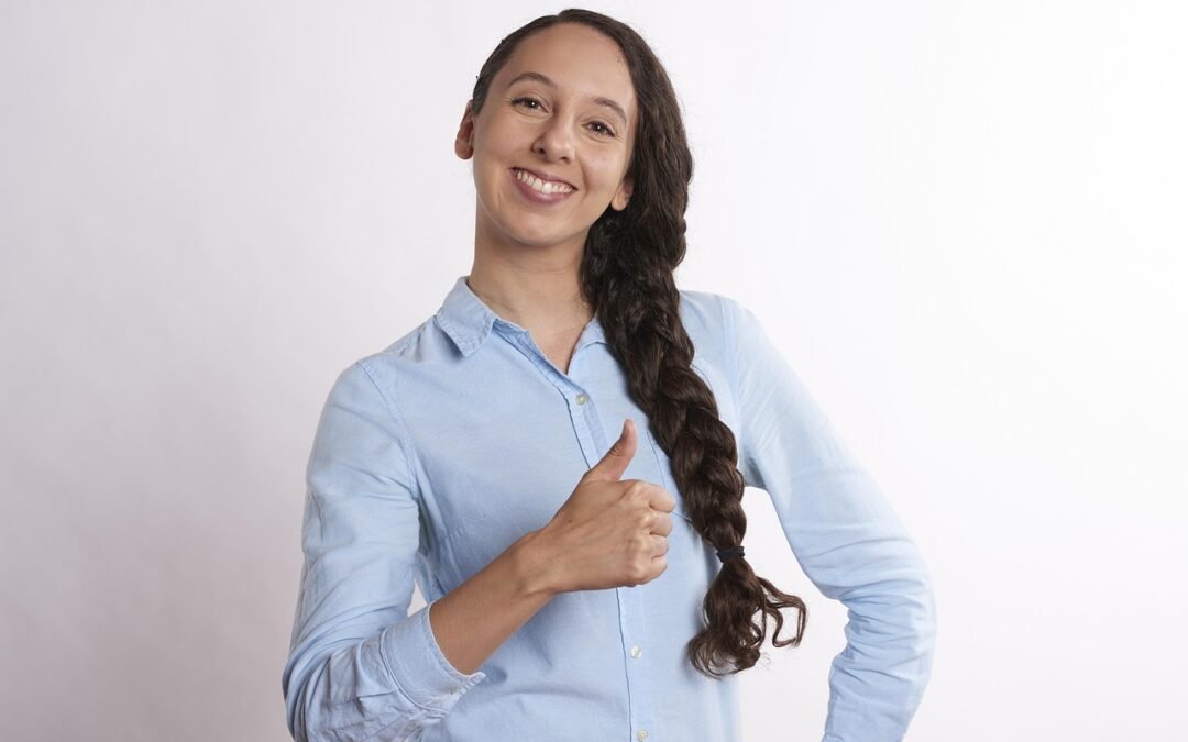 photo of woman showing transparency in business