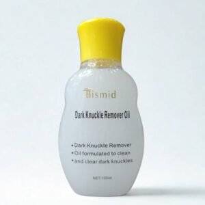 Bismid Dark Knuckles Remover Oil for visibly smoother, brighter, and more even-toned knuckles, elbows, knees, and toes on Nigerian skin.